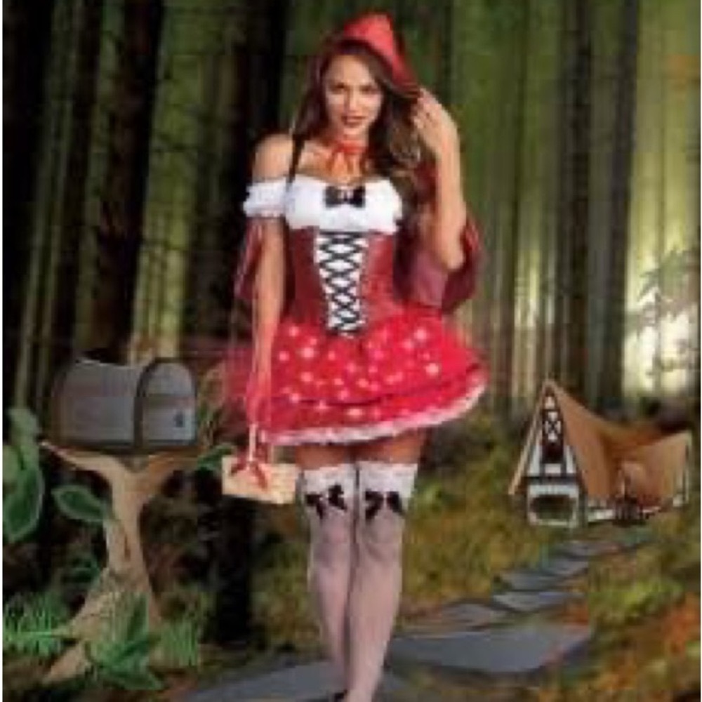 7470 Dreamgirl Little Red De-LIGHT Size Medium Light up costume